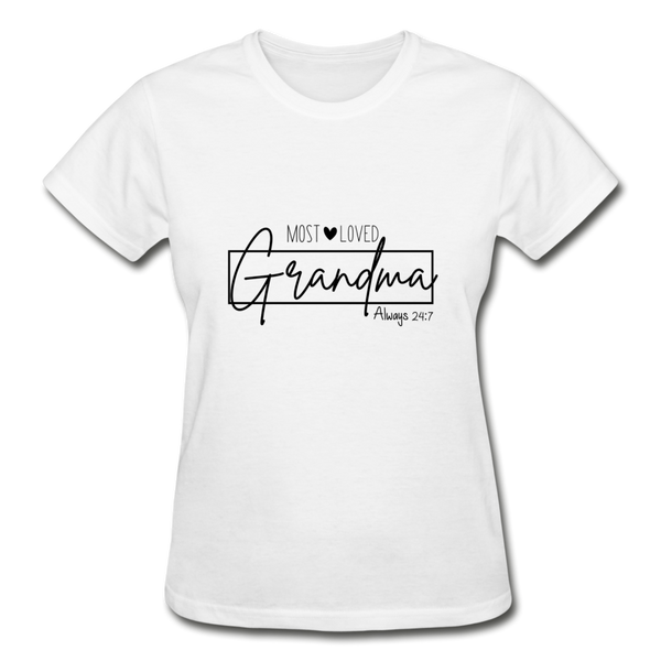 Always Loved Grandma Ladies T-Shirt - white