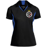 DFW Queens Colorblock Performance Polo w Embroidered Logo