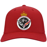 DFW Queen Corvette Flex Fit Twill Baseball Cap with Embroidered Logo