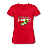 Juneteenth, I'm Black Every Day - Women's V-Neck T-Shirt - red