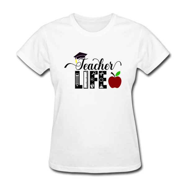 Teacher Life Women's T-Shirt - white