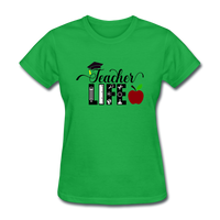 Teacher Life Women's T-Shirt - bright green