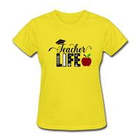 Teacher Life Women's T-Shirt - yellow