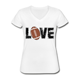 LOVE Football, Women's Football Shirt, Game Day Shirt - white