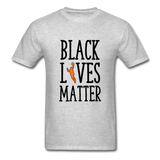 Black Lives Matter Basketball Unisex T-Shirt - heather gray