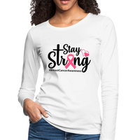 Breast Cancer Survivor Shirt, Stay Strong - white