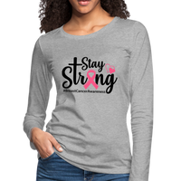 Breast Cancer Survivor Shirt, Stay Strong - heather gray