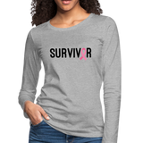 Breast Cancer Survivor Shirt - heather gray