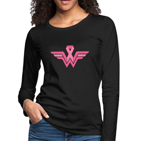Cancer Fighting Shirt, Wonder Woman Shirt - black