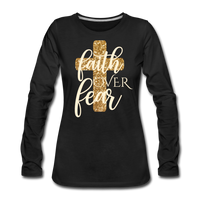 Faith Over Fear, Christian Long Sleeve Shirt