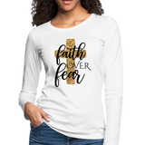 Faith Over Fear, Christian Shirt - white