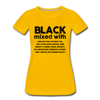Black Girl Magic Shirt, Black Excellence FBI V-Neck T-Shirt - sun yellow