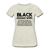 Black Girl Magic Shirt, Black Excellence FBI V-Neck T-Shirt - heather oatmeal