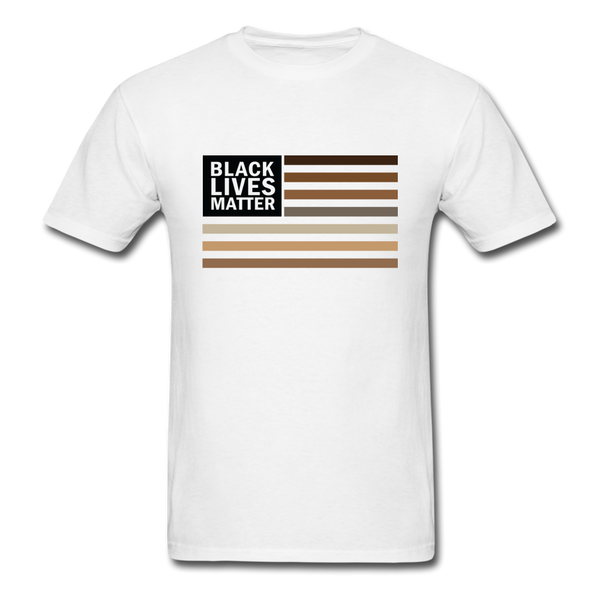 Black Lives Matter Melanin Flag, Black History Shirt - white