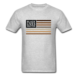 Black Lives Matter Melanin Flag, Black History Shirt - heather gray