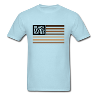 Black Lives Matter Melanin Flag, Black History Shirt - powder blue
