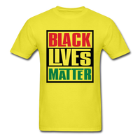 Black Lives Matter I Can't Breath T-Shirt in Red, Black and Green - yellow