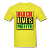 Black Lives Matter I Can't Breath T-Shirt in Red, Black and Green - yellow
