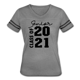 Senior 2021 Women’s Vintage Sport T-Shirt - heather gray/charcoal