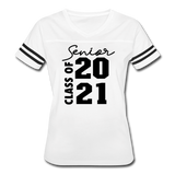 Senior 2021 Women’s Vintage Sport T-Shirt - white/black