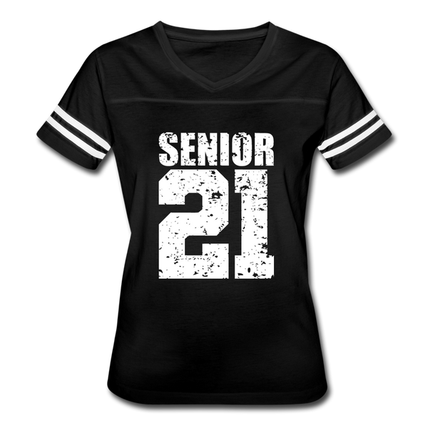 Senior Class of 2021 Women’s Vintage Sport T-Shirt - black/white