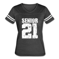 Senior Class of 2021 Women’s Vintage Sport T-Shirt - vintage smoke/white