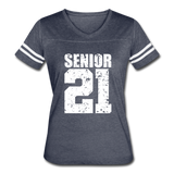 Senior Class of 2021 Women’s Vintage Sport T-Shirt - vintage navy/white