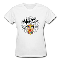 Black Queen Mom T-Shirt - white