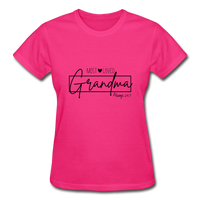 Always Loved Grandma Ladies T-Shirt - fuchsia