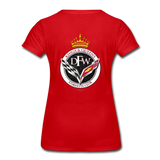 DFW Queens Corvette Wmns Fitted Tshirt - Item Runs Small - red
