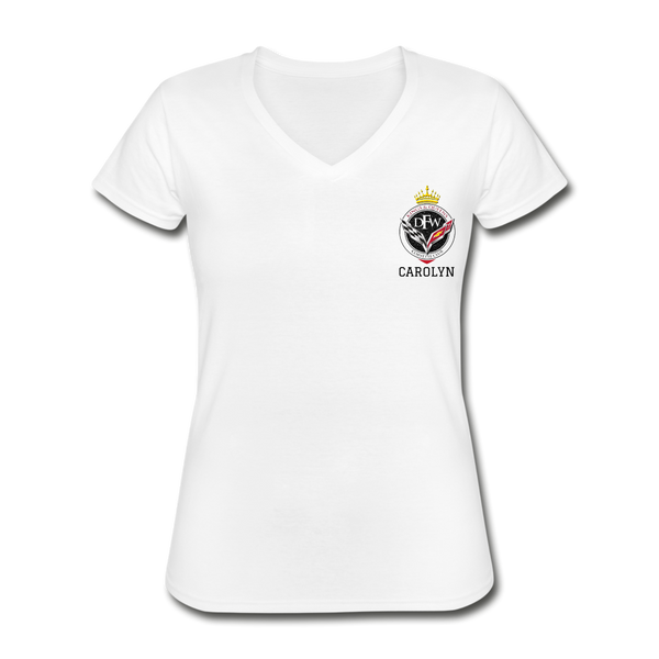 CAROLYN Women's V-Neck T-Shirt - white