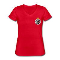 DFW Queens V-Neck T-Shirt - red