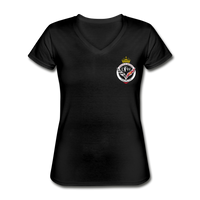 DFW Queens V-Neck T-Shirt - black