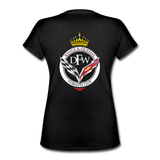 DFW Queens V-Neck T-Shirt - black