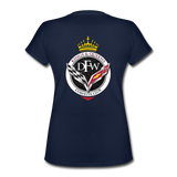 DFW Queens V-Neck T-Shirt - navy