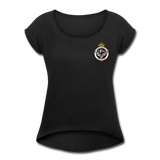 DFW Queens Roll Cuff T-Shirt - black
