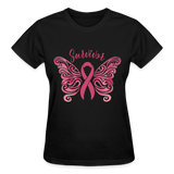 Survivor Cancer Awareness Shirt - black