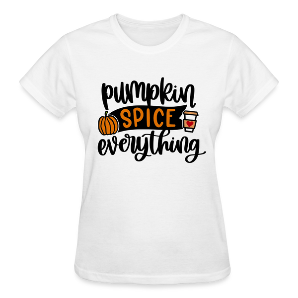 Pumpkin Spice Everything Fall Shirt - white